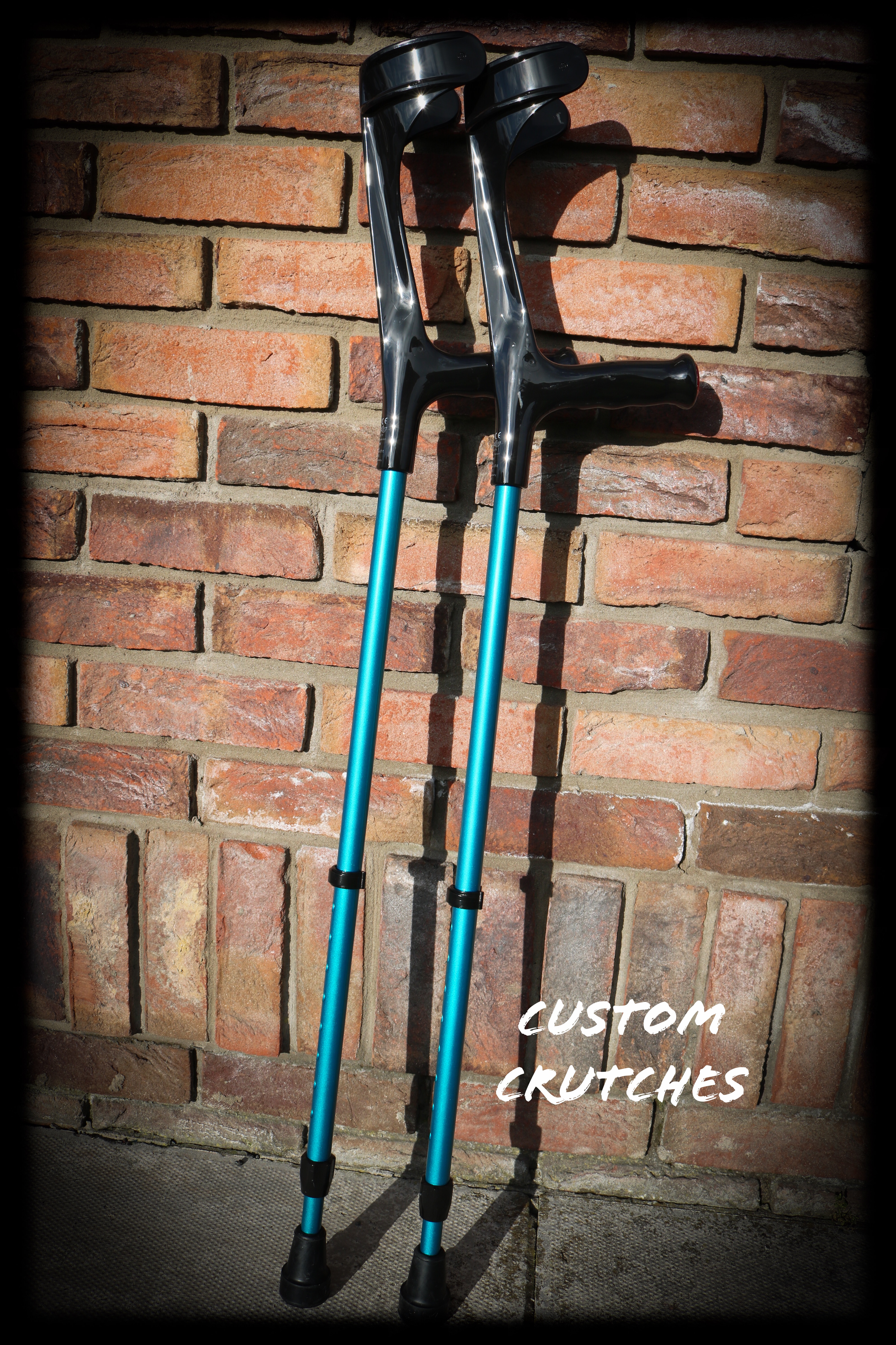 Custom Kowsky Adult Forearm Crutch 222KL Ergo Grip Open Cuff Custom