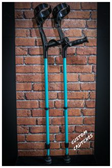 KOWSKY UNITED CLOSED CUFF CRUTCHES ANATOMIC SOFT GRIPS (2025) TURQUOISE