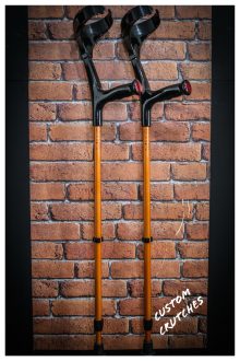 KOWSKY UNITED CLOSED CUFF CRUTCHES ERGO GRIP (METALLIC) (2025) BRILLIANT ORANGE